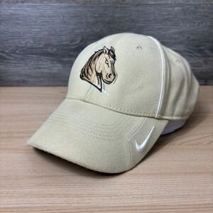 Southwest Minnesota State Mustangs Hat Cap Strap Back Tan Nike Dri Fit